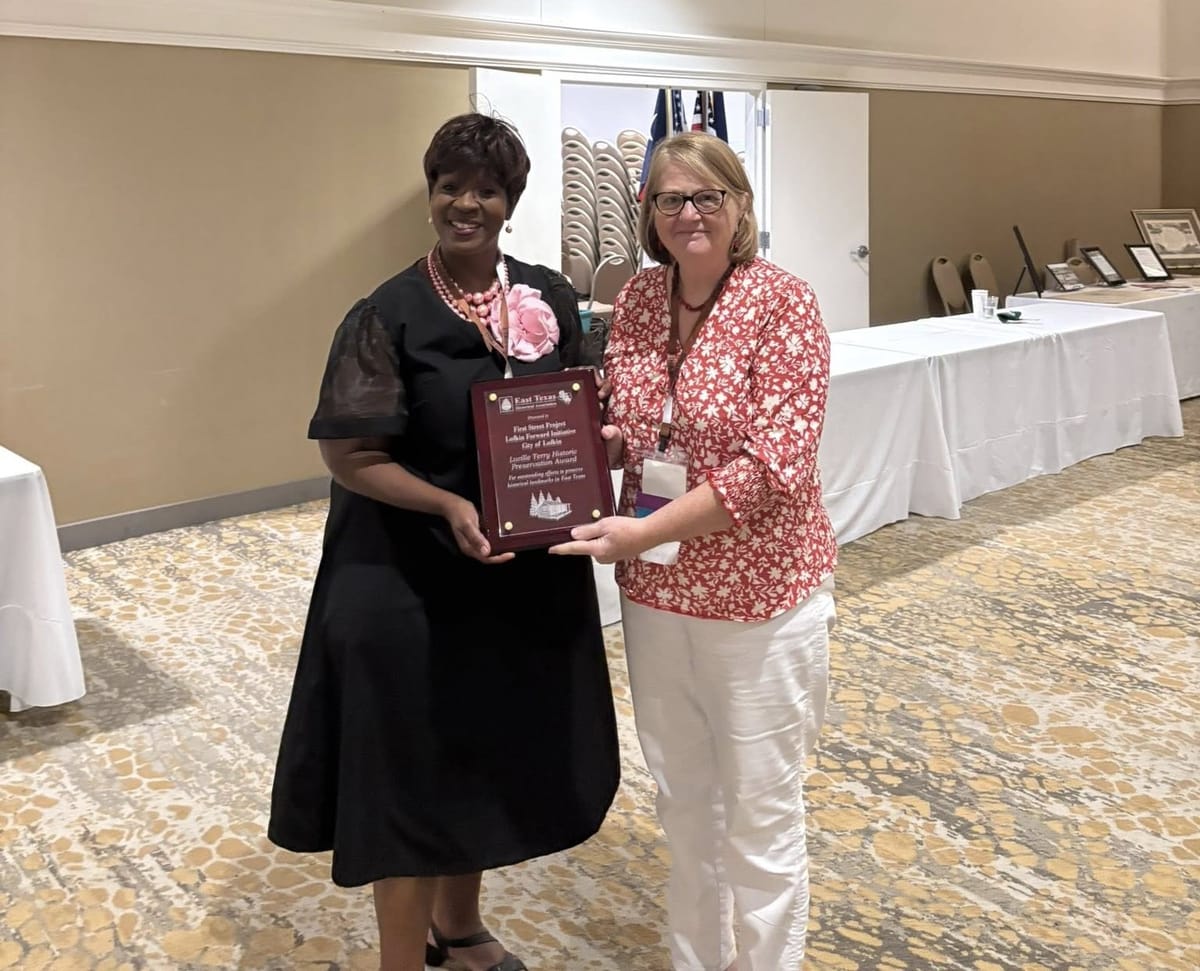 Lufkin Forward Initiative Receives Historic Preservation Award