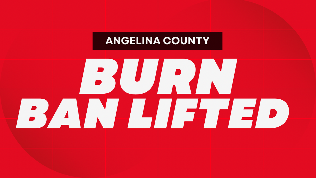 Angelina County Burn Ban Lifted as Drought Index Falls
