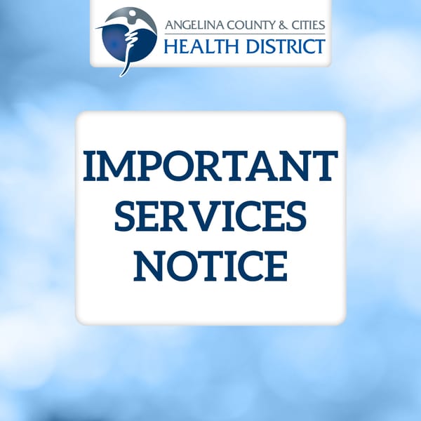 Angelina County Health District Stops Free STD Testing Due to Lack of State Funding